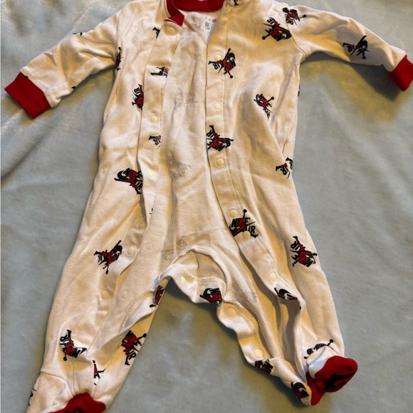 Carter's White and Red Footie - Picture 1 of 1